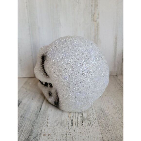 Seasons melted plastic AS IS skeleton head Halloween prop - Picture 5 of 8